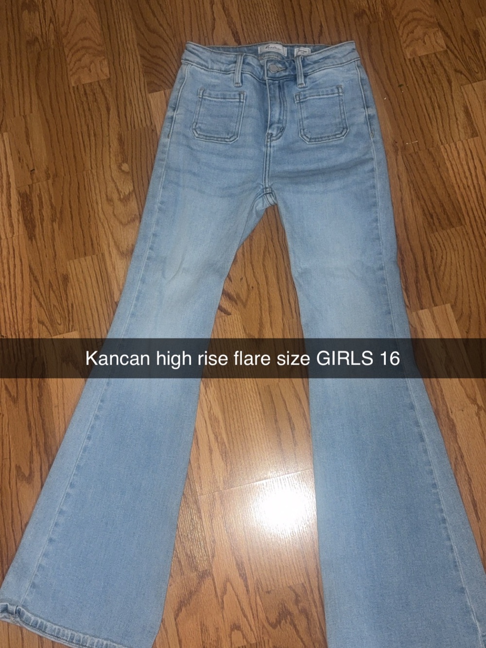 KanCan Light Blue High-Rise Flare Jeans
